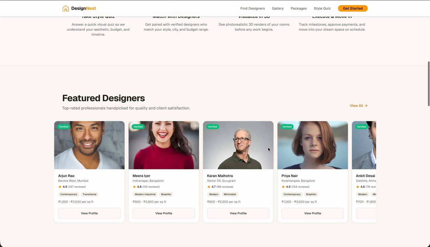 DesignNest — product screenshot