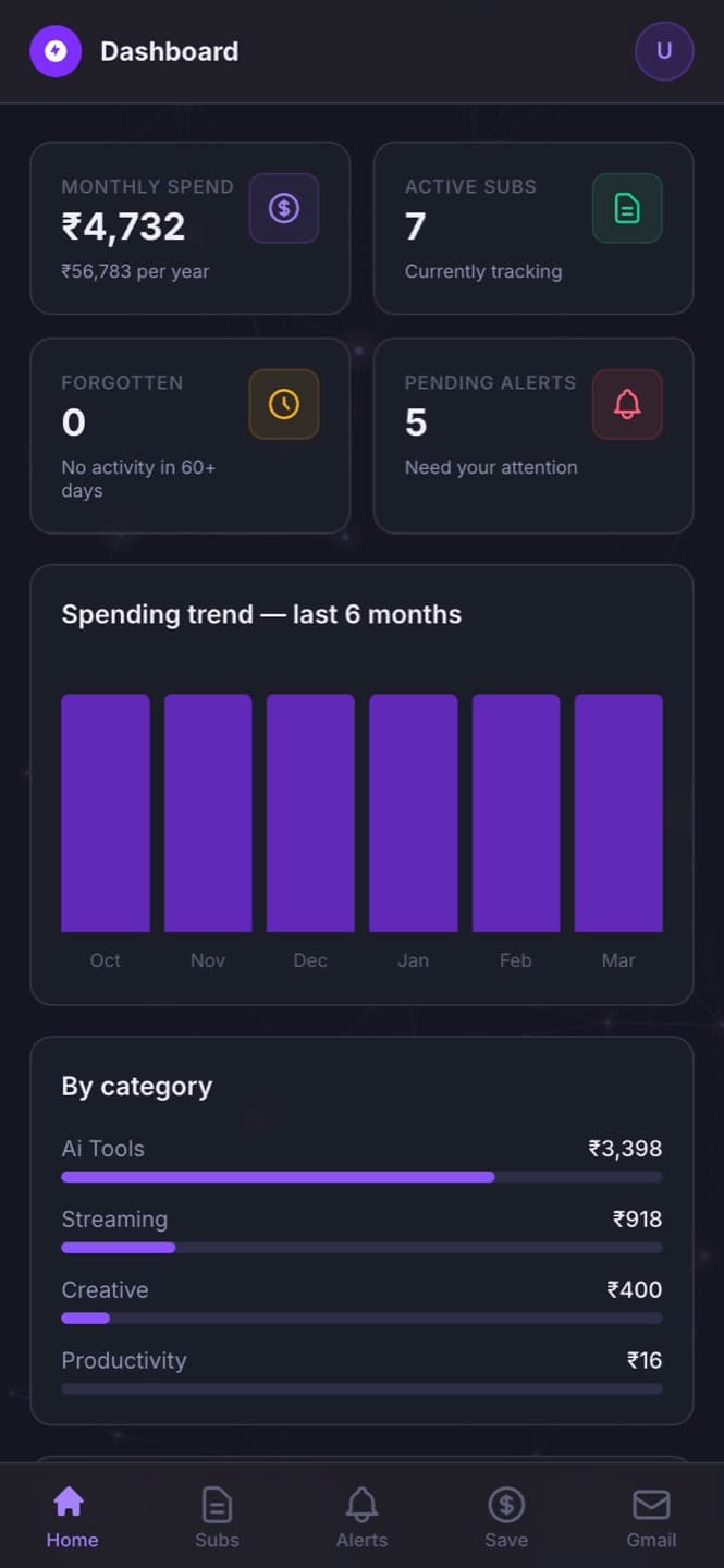 SubRadar — screenshot 1 of 7